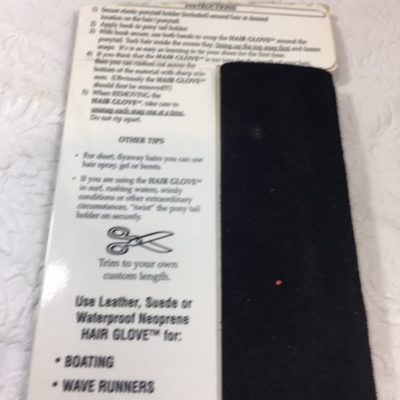 The Hair Glove Black Suede Cycle Series 8" Adjustable - Picture 2 of 4